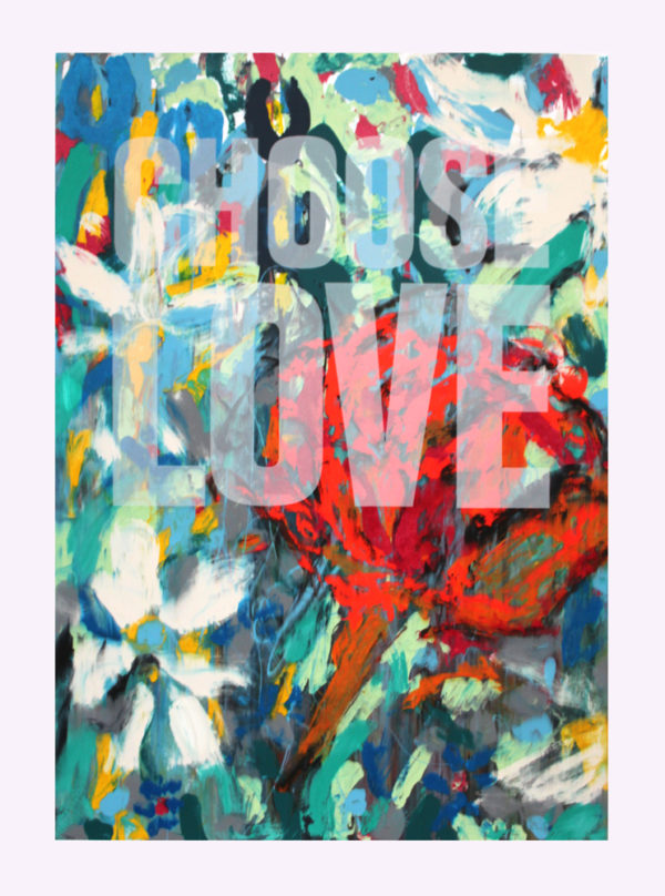 Choose Love Augustine Bridgland Print Club London Help Refugees Screen Print
