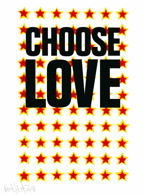 Choose Love Ben Eine Help Refugees Print Club London