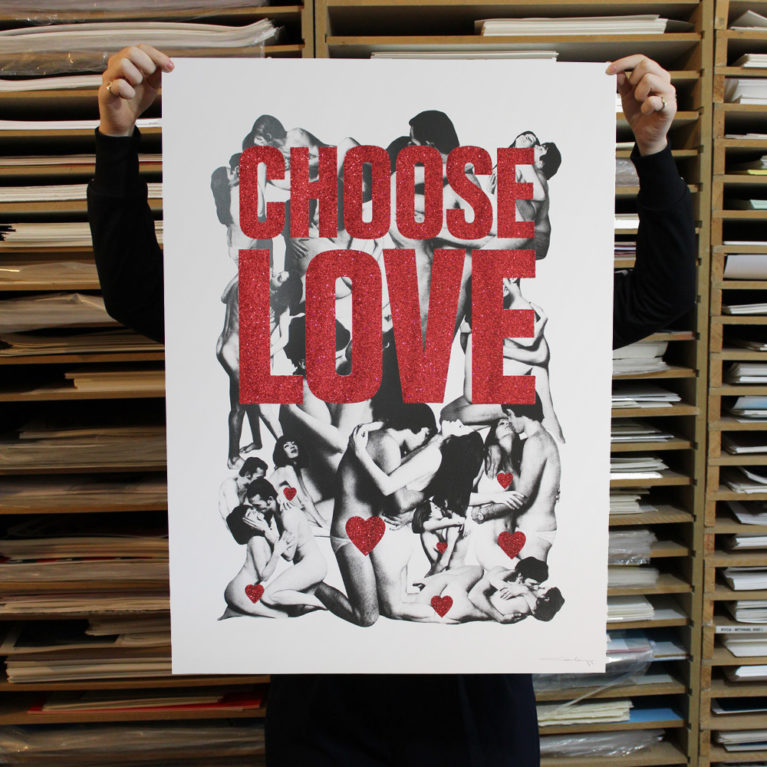 Cassandra Yap Choose Love Print Club London Screen Print