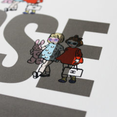 Ceal Warnants Choose Love Babes Print Club London Screen Print