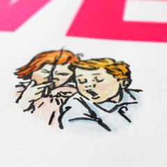 Ceal Warnants Choose Love Smoke Print Club London Screen Print