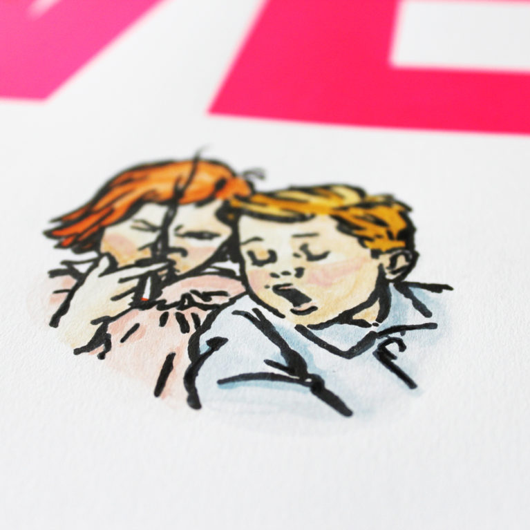 Ceal Warnants Choose Love Smoke Print Club London Screen Print