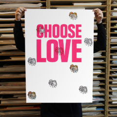 Ceal Warnants Choose Love Smoke Print Club London Screen Print
