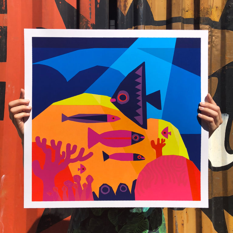 Sea Chris Haughton Screenprint Print Club London