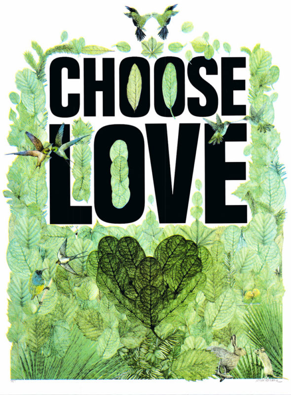 Lucille Clerc Choose Love Print Club London Screen Print