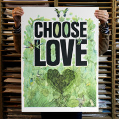 Lucille Clerc Choose Love Print Club London Screen Print