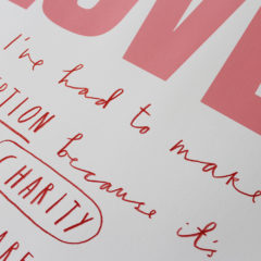 Mr Bingo Choose Love Print Club London Screen Print