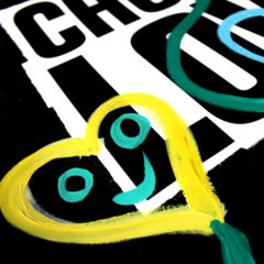 Noel Fielding Choose Love Print Club London Screen Print