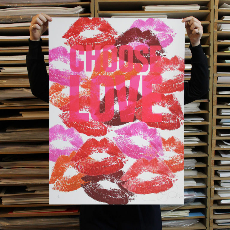 Sara Pope Print Club London Choose Love Digital Print