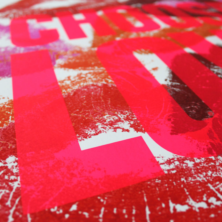 Sara Pope Choose Love Help Refugees Print Club London Screen Print