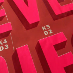 True Love Never Dies Pink And Red Dave Buonaguidi Print Club London Screen Print