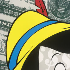 Monster Pinocchio Ben Allen Print Club London Screen Print