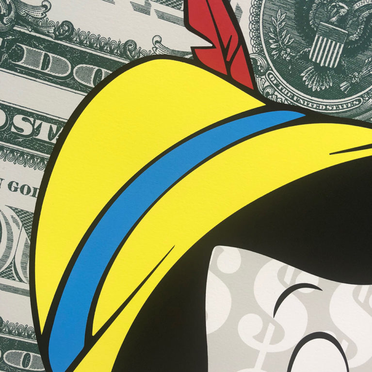 Monster Pinocchio Ben Allen Print Club London Screen Print