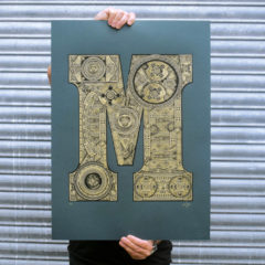 The Illustrated Letter Project X  by 57 Design Print Club London Screen PrintThe Illustrated Letter Project K  by 57 Design Print Club London Screen Print