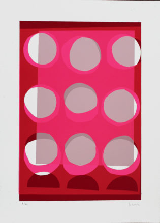 Circles Jonathan Lawes Print Club London Screen Print