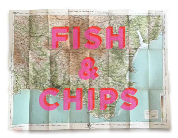 All The Places I've Had Fish & Chips Print Club London Screen Print