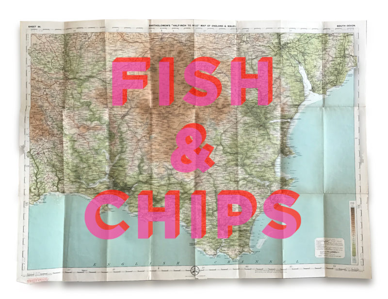 All The Places I’ve Had Fish & Chips Print Club London Screen Print