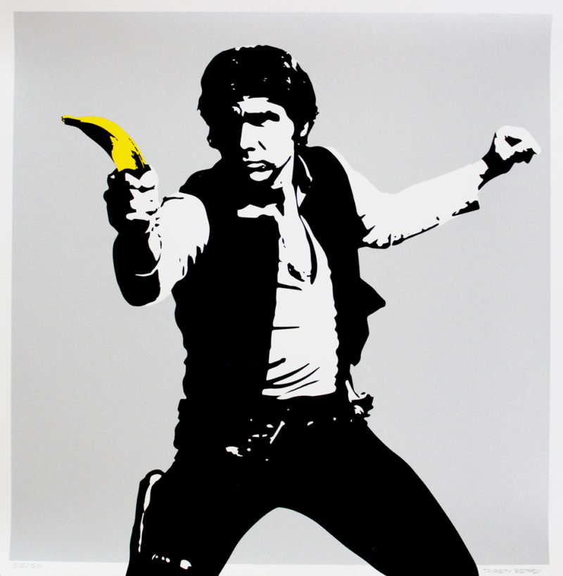 Han Solo Banana Gun Silver Print Club London Screen Print
