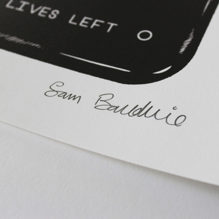 Print Club London Screen Print Blisters Black Mirror Sam Baldwin