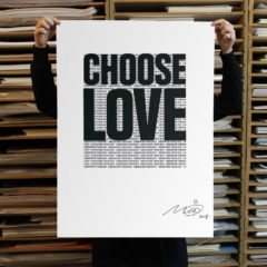 Mustafa Hulusi Choose Love Help Refugees Print Club London