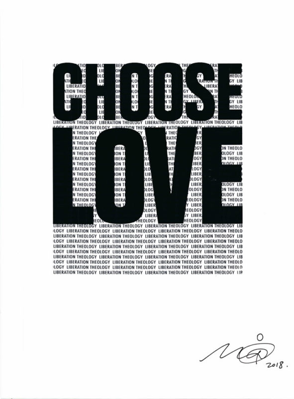 Mustafa Hulusi Choose Love Help Refugees Print Club London