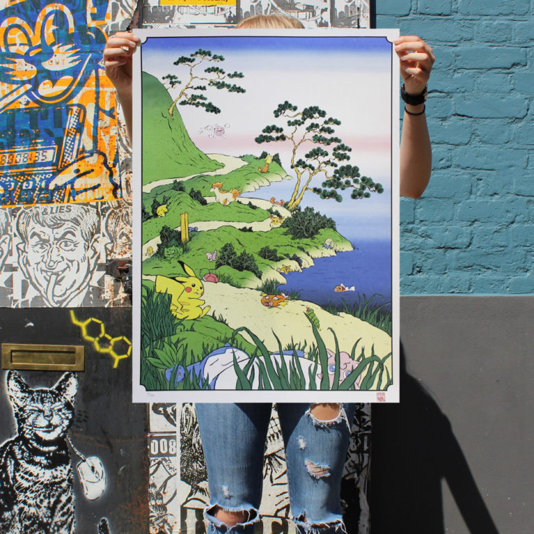 Babycrow Pokemon Print Club London Screen Print