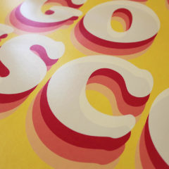 Lets Go Disco Oli Fowler Print Club London Screen Print