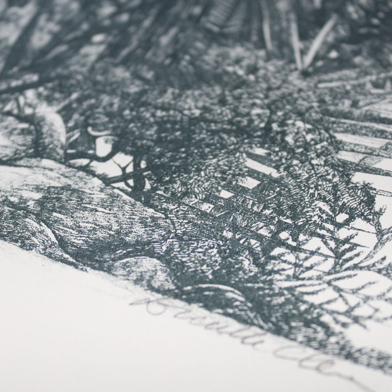 Palm House Panorama Lucille Clerc Print Club London Screen Print