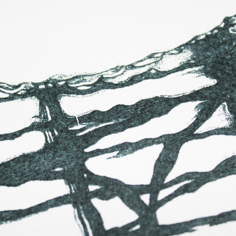 Waterlilies Lucille Clerc Print Club London Screen Print