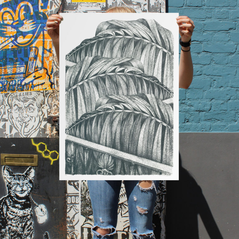 Palm Zigzag Lucille Clerc Print Club London Screen Print