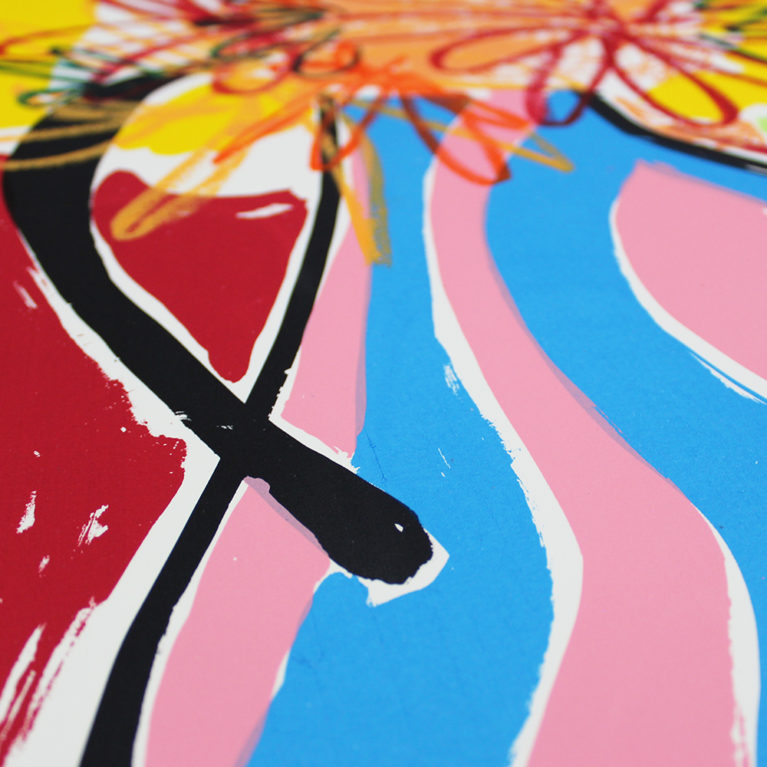 Dahlias from Etna Rose Electra Harris Print Club London Screen Print