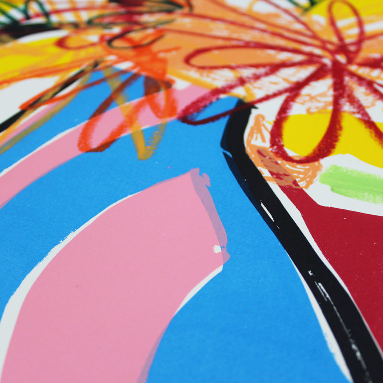 Dahlias from Etna Rose Electra Harris Print Club London Screen Print