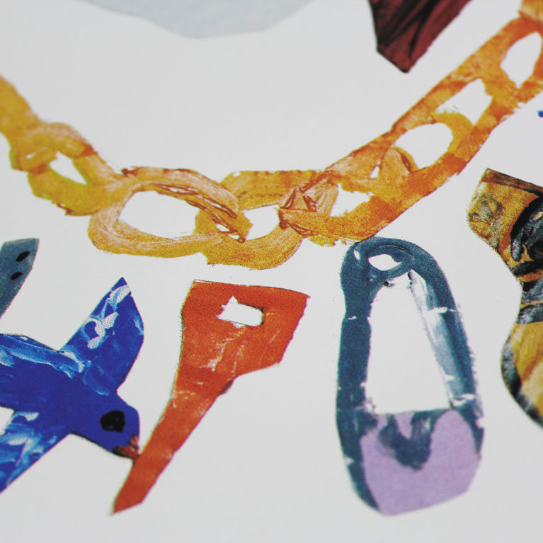 Girl with Charms Lucille Moore Print Club London Screen Print