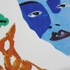 Girl with Charms Lucille Moore Print Club London Screen Print