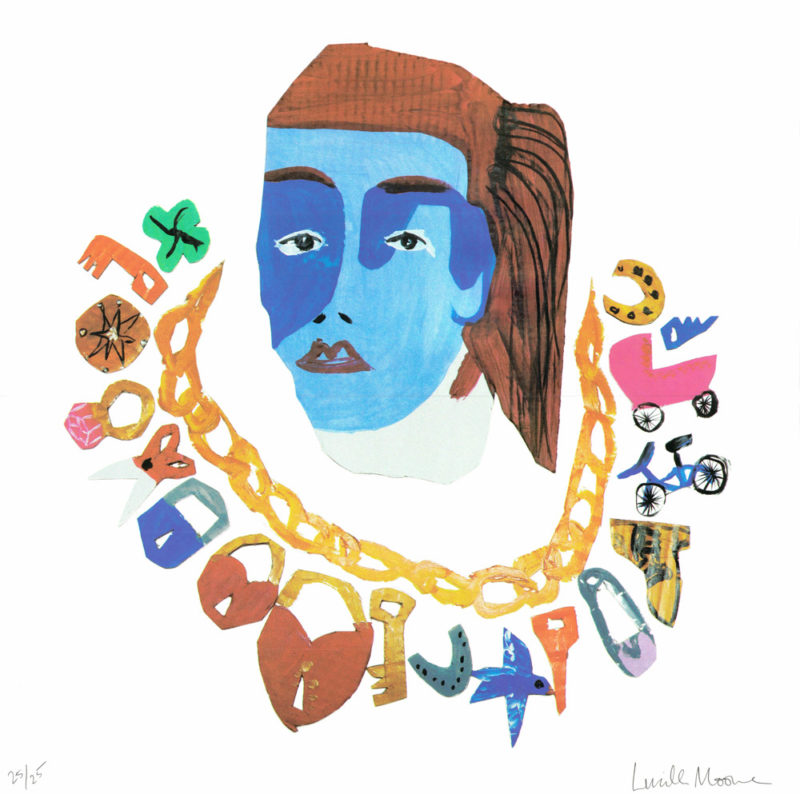 Girl with Charms Lucille Moore Print Club London Screen Print