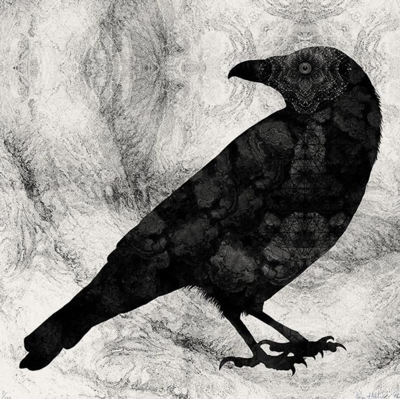 Raven Dan Hillier Print Club London Screen Print