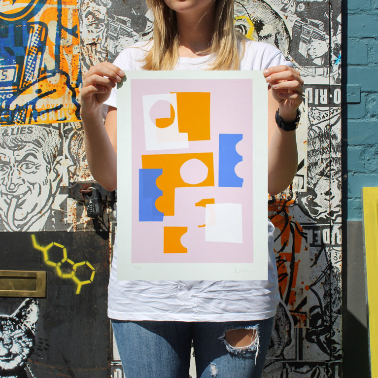 Colour Clash Print Club London Screen Print Jonathan Lawes