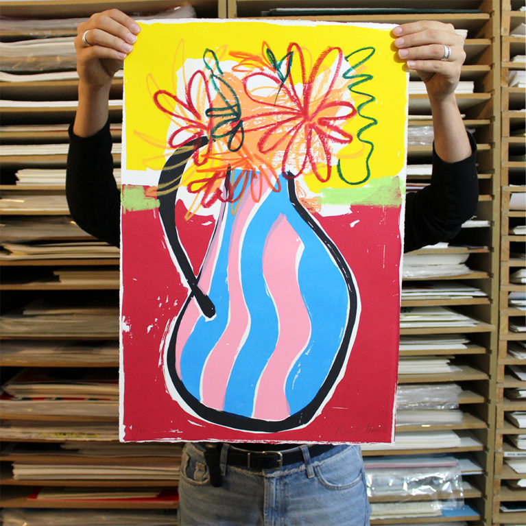 Dahlias from Etna Rose Electra Harris Print Club London Screen Print