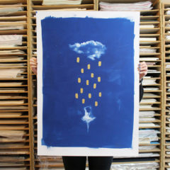 Rain Dance Gold Craig Keenan Print Club London Screen Print