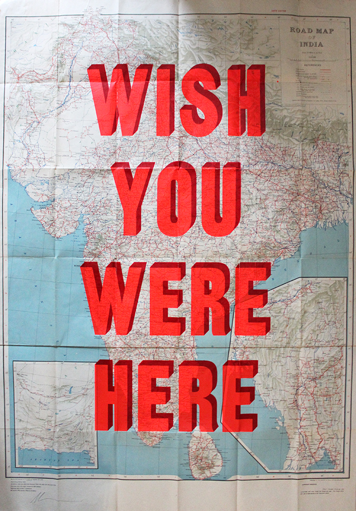Wish You Were Here India By Dave Buonaguidi Print Club London