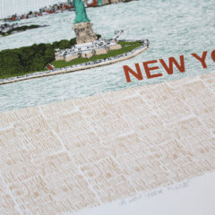 A New York Minute Clare Halifax Print Club London Screen Print