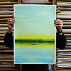 Seascape Lucille Clerc Print Club London Screen Print