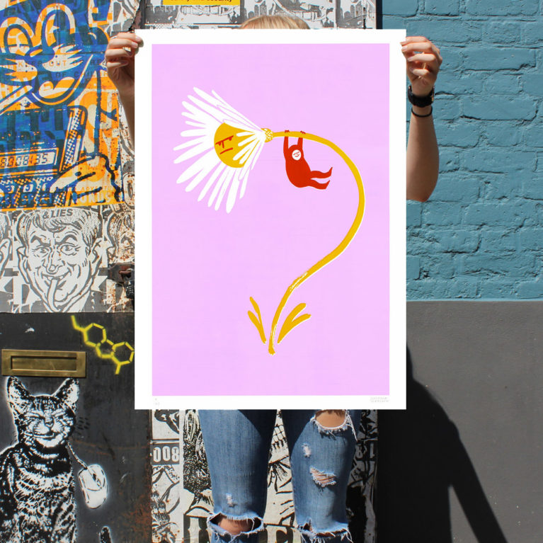 Flower Play 1 Natasha Searston Print Club London Screen Print