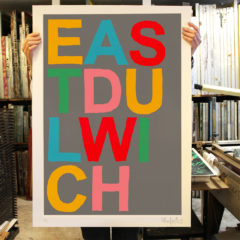 East Dulwich Oli Fowler Print Club London Screen Print