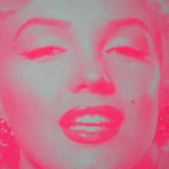 Marilyn Monroe candy floss pink Print Club London Screen Print