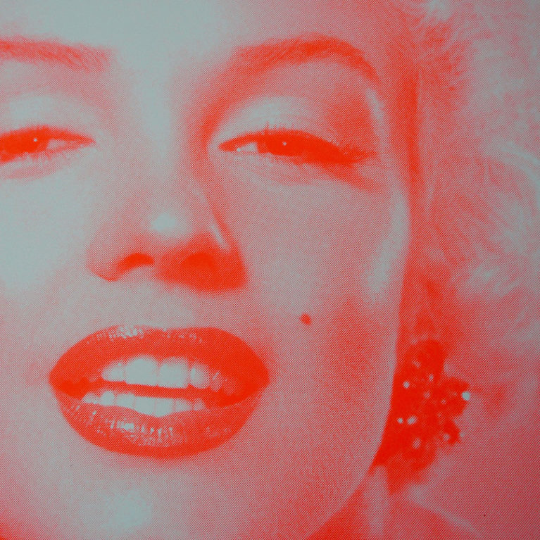 Marilyn Monroe-Neon Red David Studwell Print Club London Screenprint