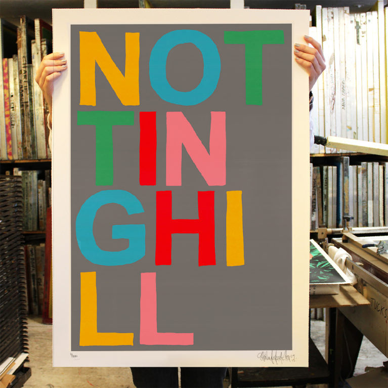 Notting Hill Oli Fowler Print Club London Screen Print