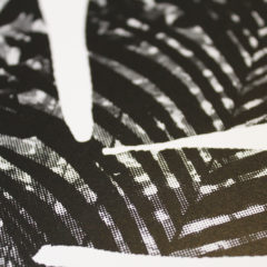 Palm Black Craig Keenan Print Club London Screen Print