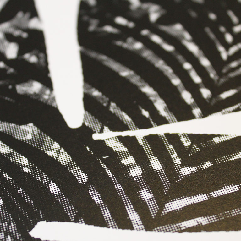 Palm Black Craig Keenan Print Club London Screen Print