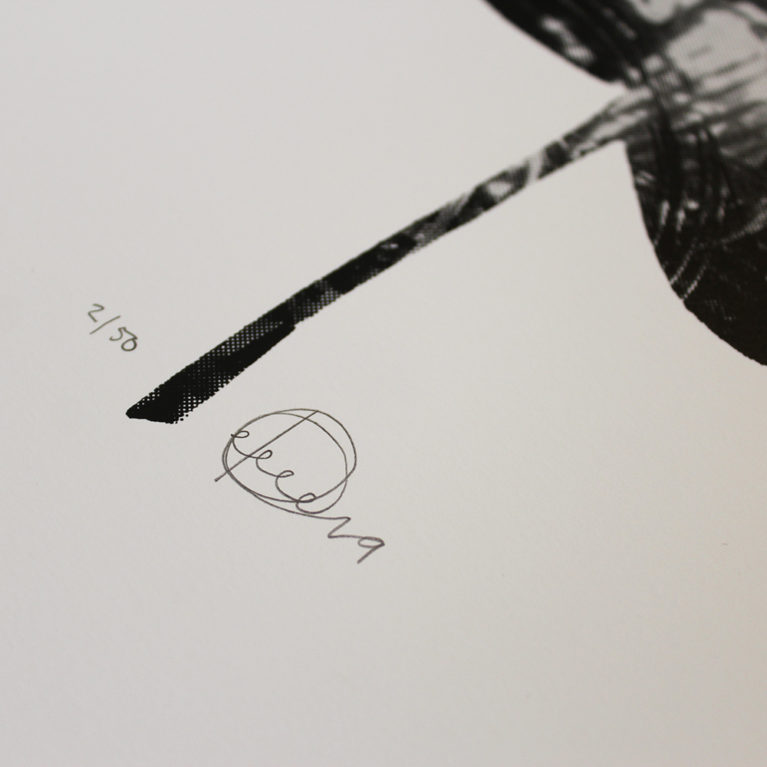 Palm Black Craig Keenan Print Club London Screen Print